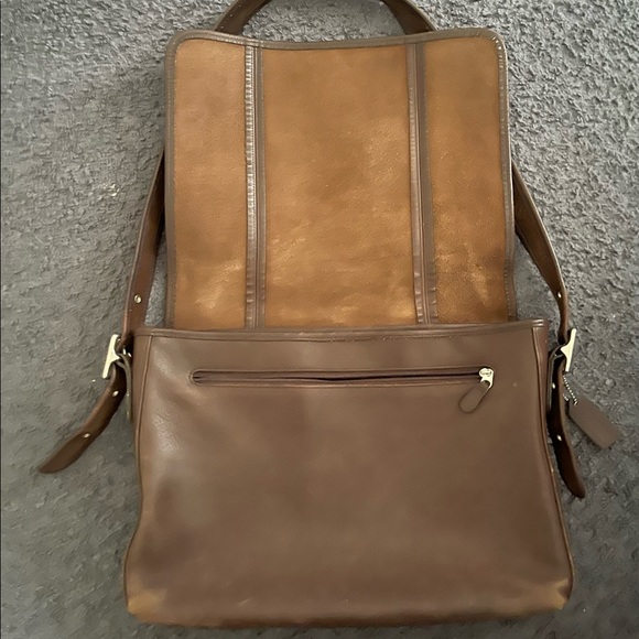 Vintage Coach Brown Leather Briefcase / Messenger Bag circa 1990’s - Picture 4 of 8